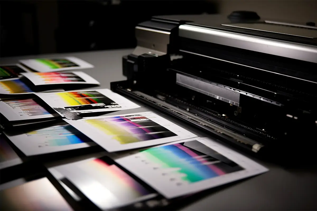 A team collaborating on a custom paper coating project.